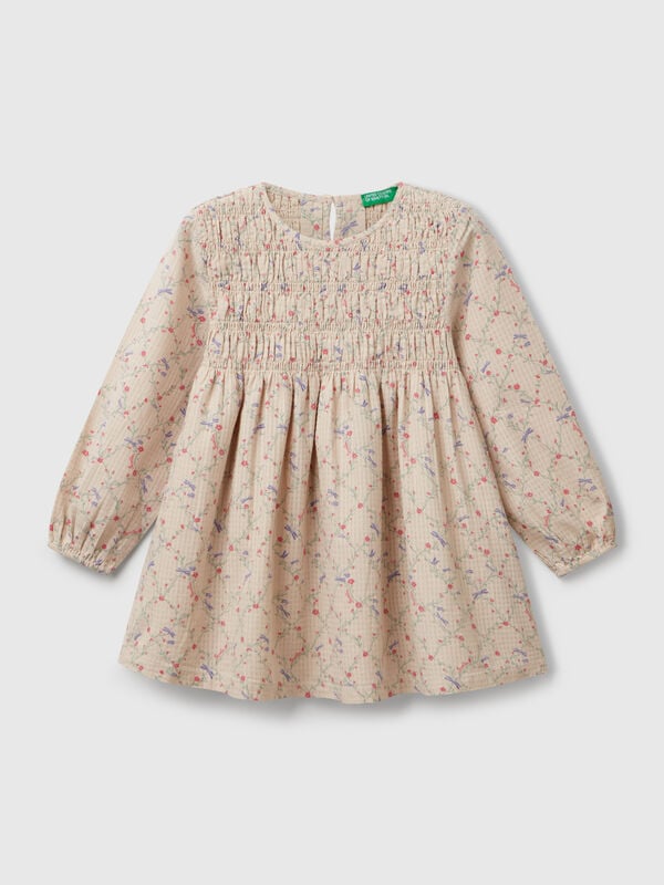 Blumenkleid aus Baumwolle Mädchen