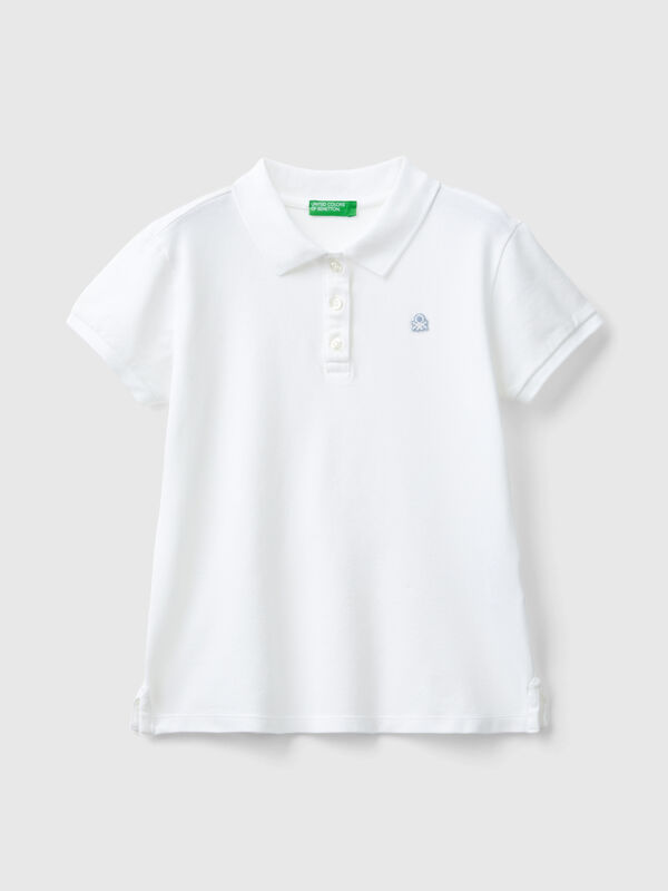 Kurzärmeliges Poloshirt aus Baumwolle Mädchen