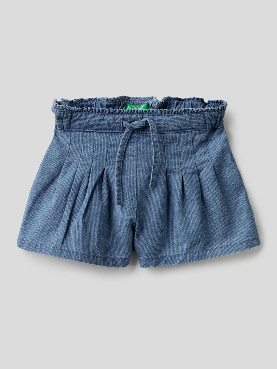 Shorts aus Denim mit Streifen image number 1