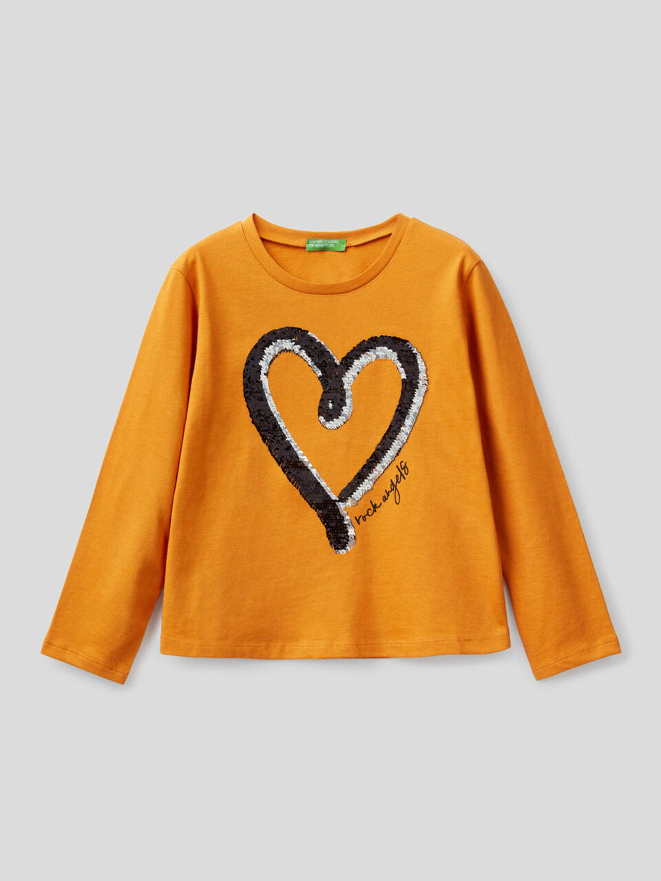 T-Shirt aus 100% Baumwolle mit Pailletten image number 1
