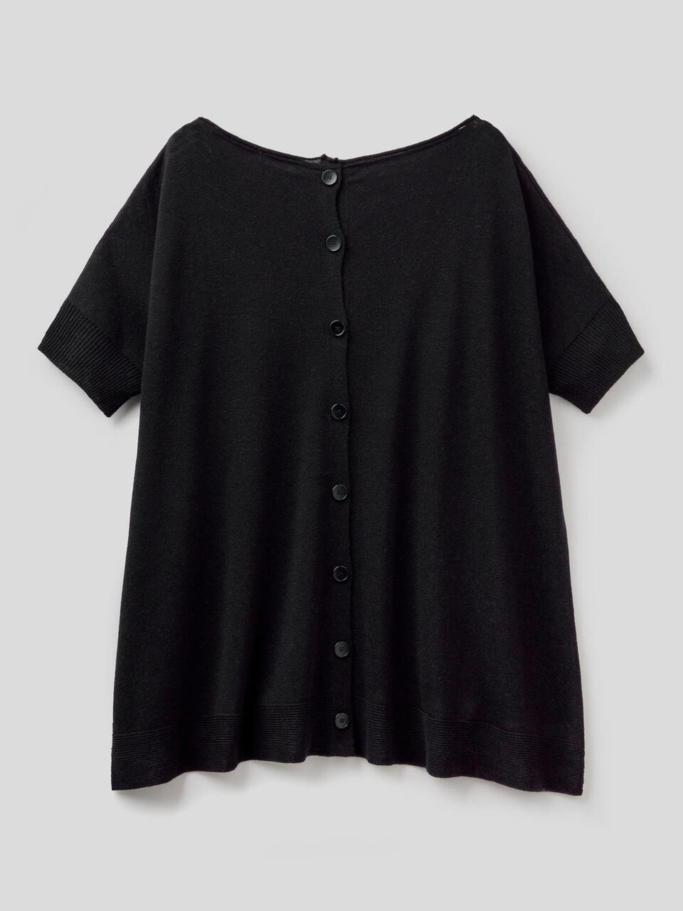 Oversize-Pullover mit kurzen Ärmeln image number 2