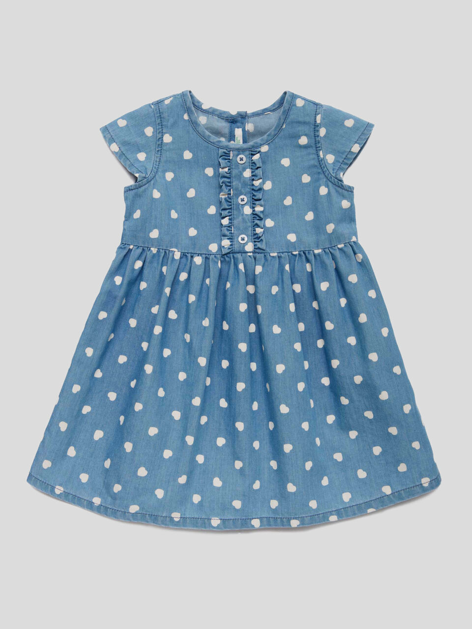 Kleid mit All-over-Herzmuster image number 1