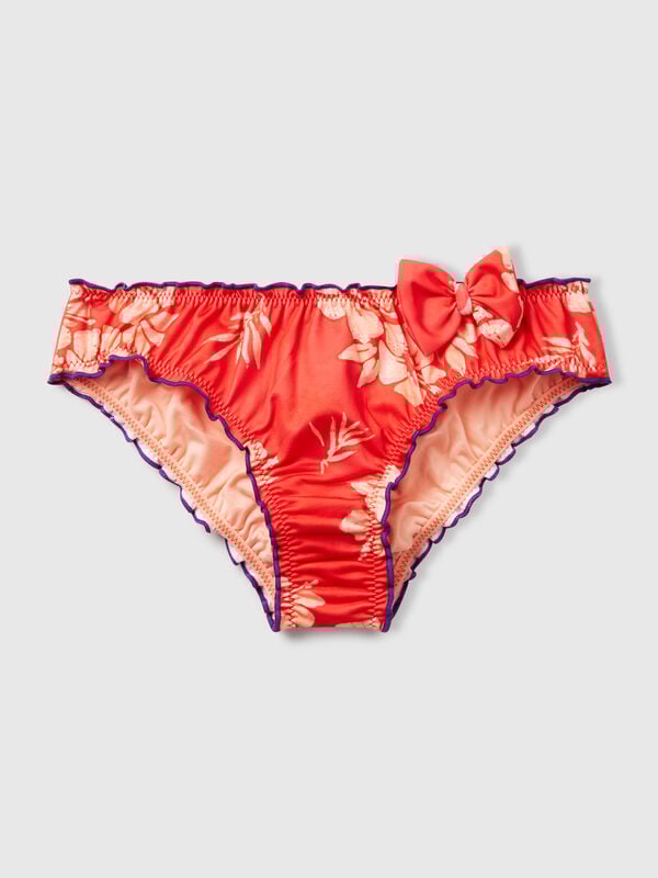 Badeshorts mit Blumendruck Mädchen