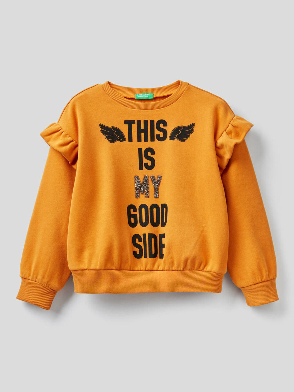 Sweatshirt mit Rüschen und Applikationen image number 1