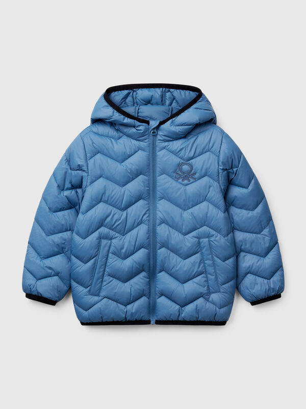 Gepolsterte Jacke mit Kapuze Jungen