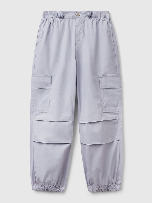 Cargohose aus Stretch-Baumwolle Mädchen