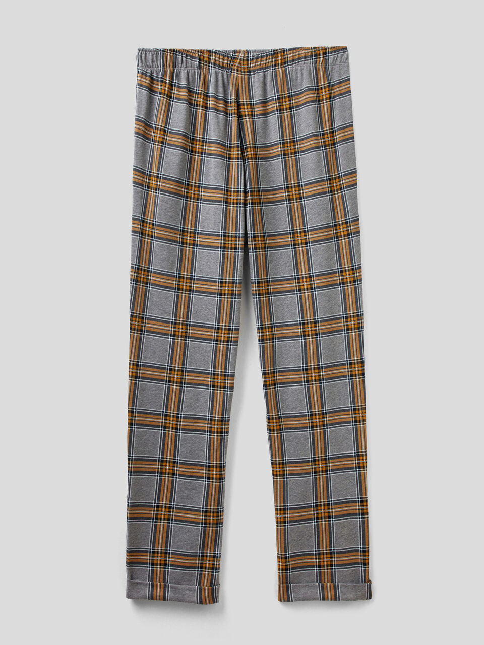 Karierte Hose aus Flanell in Baumwolle image number 2