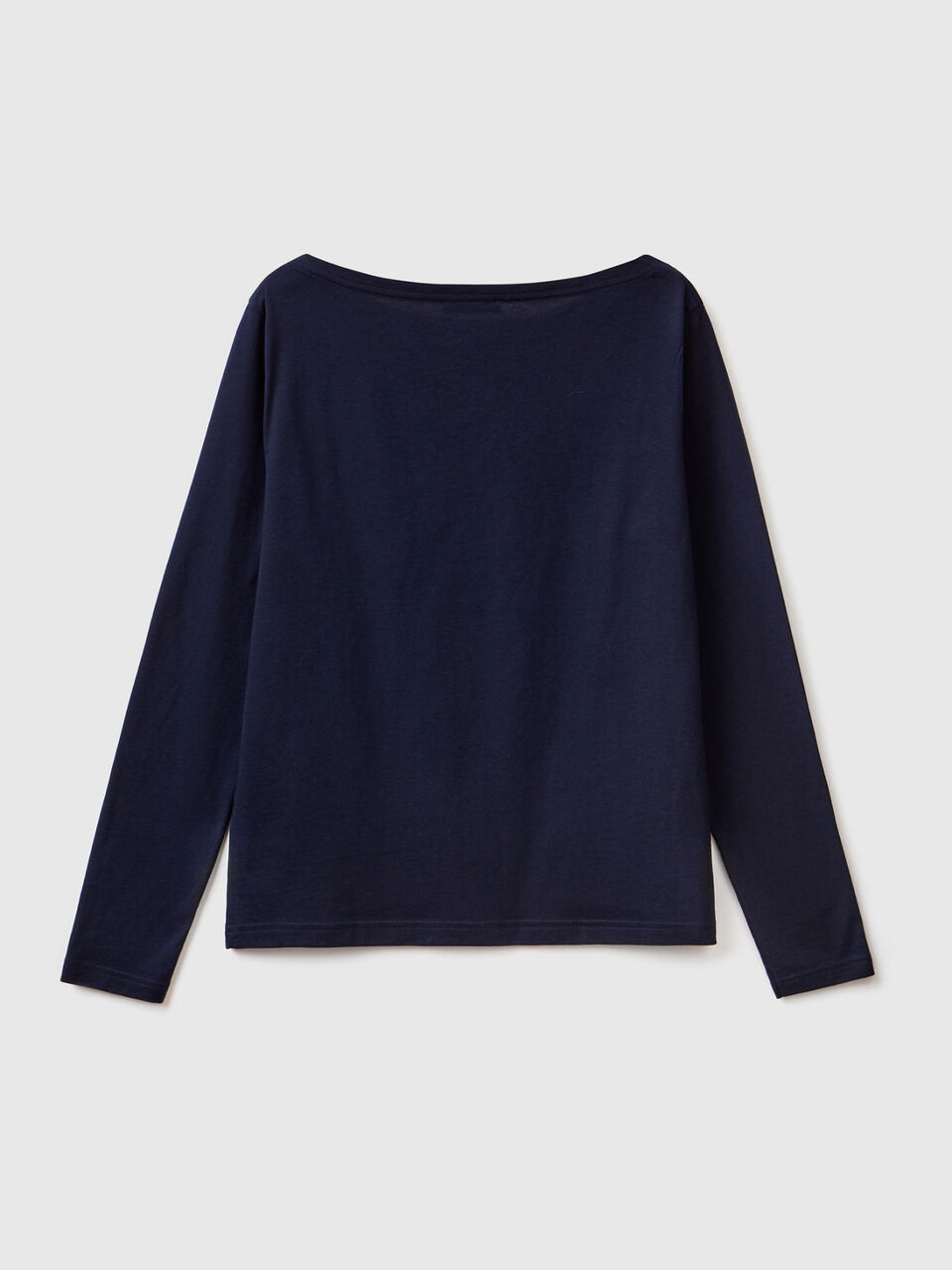 T-Shirt aus 100% Baumwolle mit U-Boot-Ausschnitt image number 2