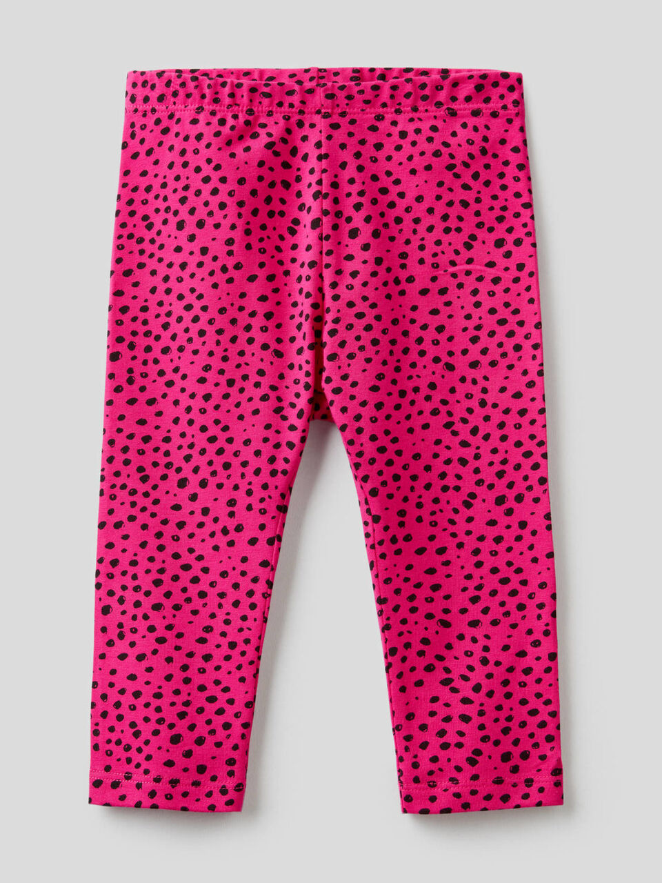Leggings mit Print aus elastischer Baumwolle image number null