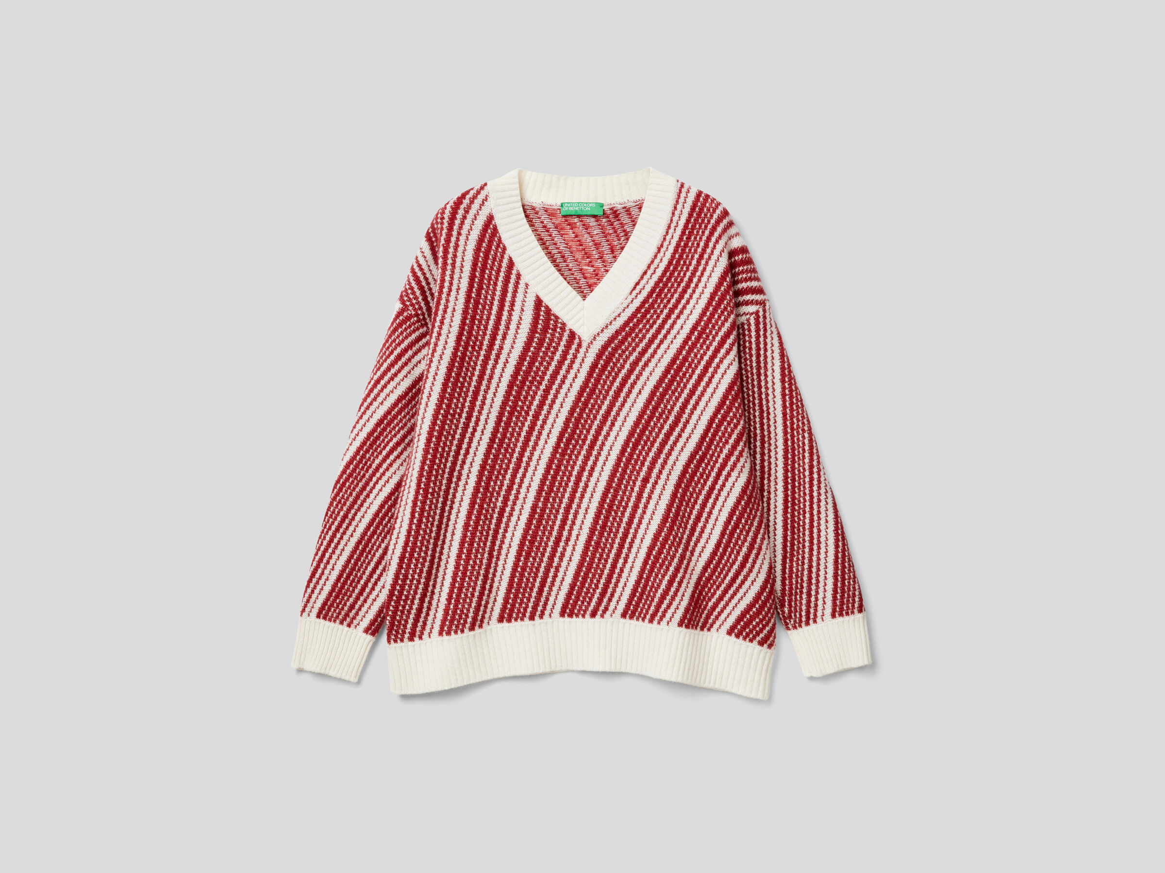 Jacquard-Pullover mit V-Ausschnitt image number 4
