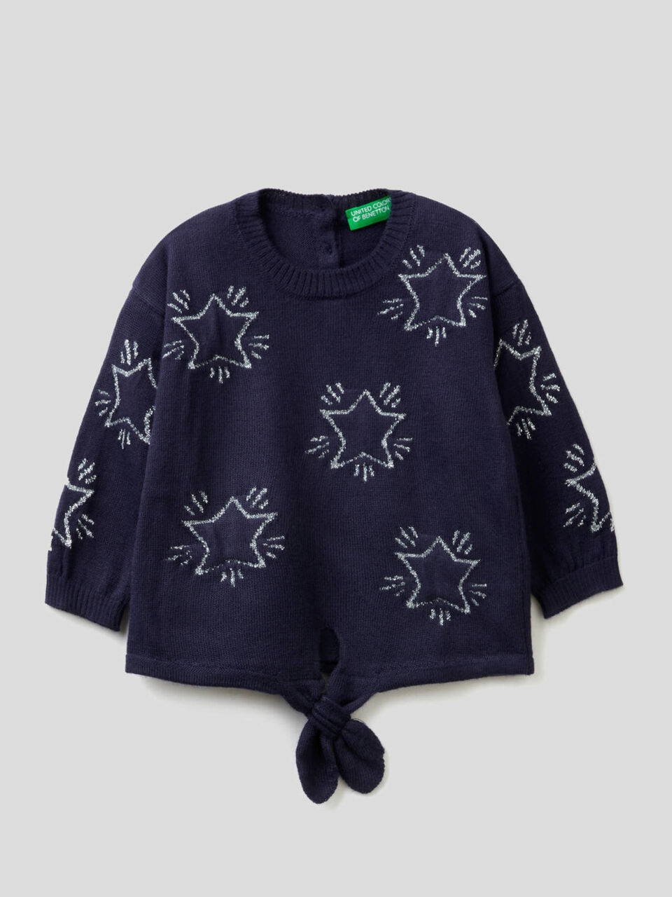 Pullover mit Sternen als Intransienarbeit und Masche image number 1