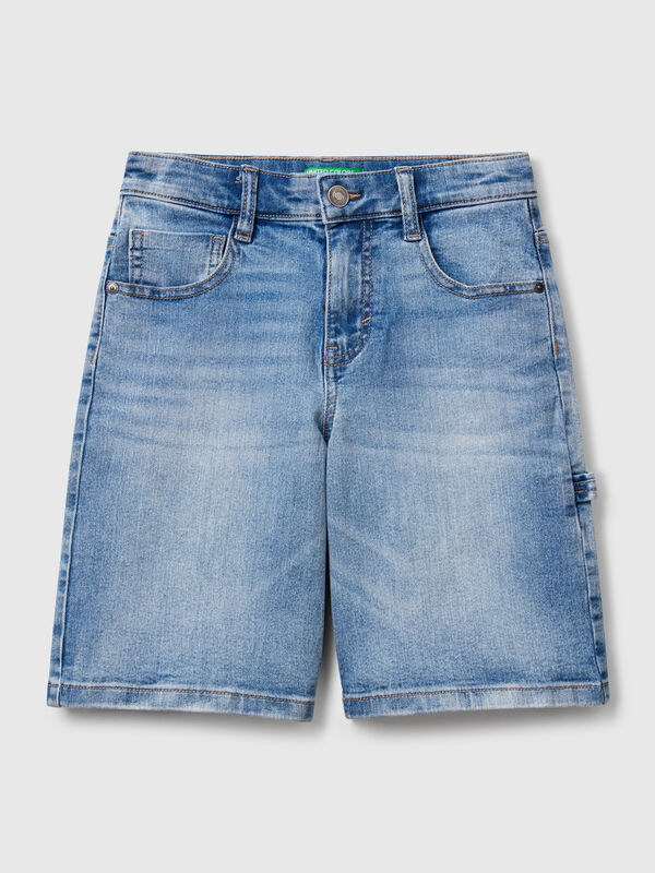Jeans-Bermudashorts mit gerader Passform Jungen
