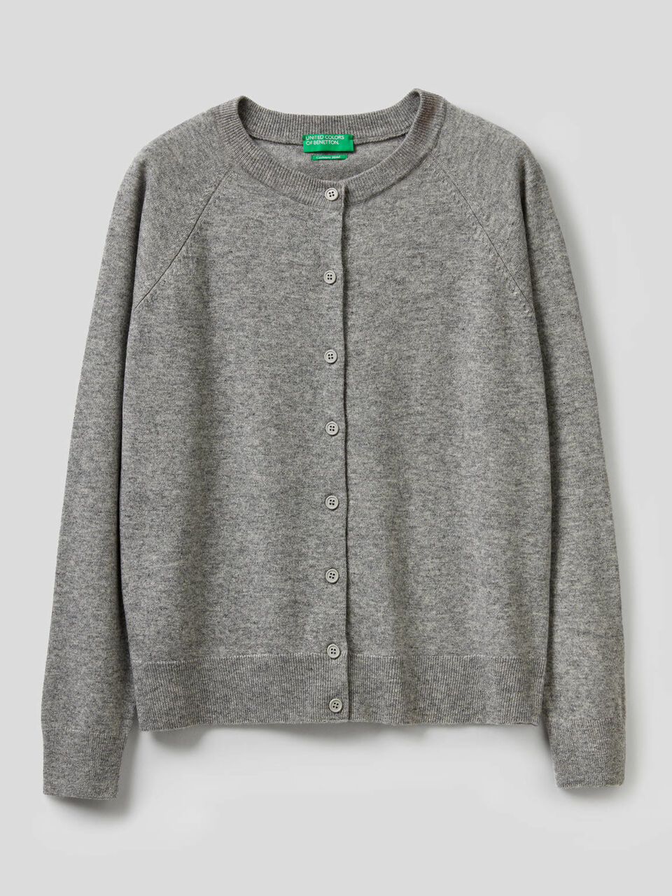 Strickjacke mit Rundausschnitt in einer Mischung aus Wolle und Cashmere image number 1