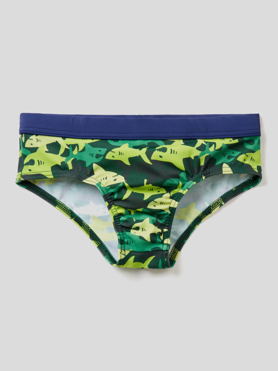 Badeslip mit Camouflage-Haimuster image number 1