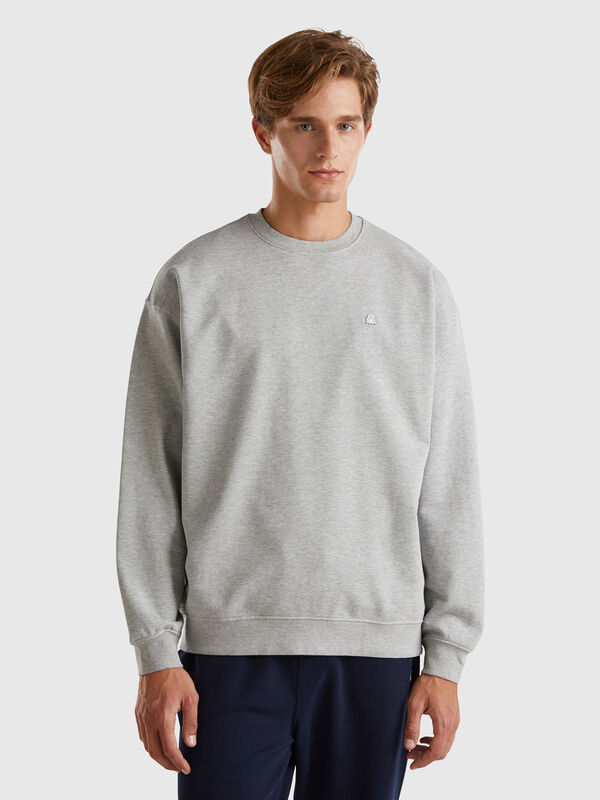 Sweatshirt mit Logo-Patch Herren