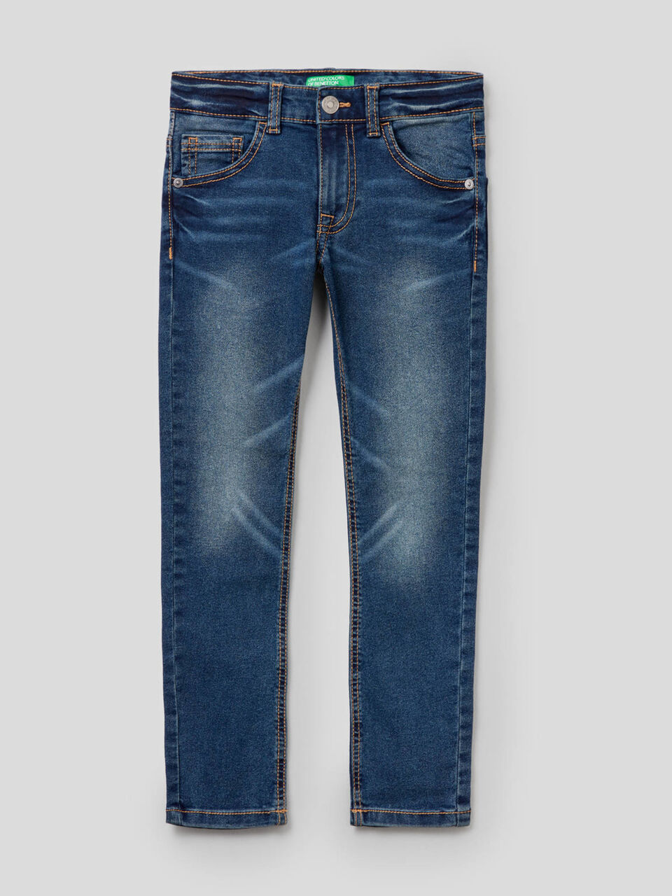 Skinny-Fit-Jeans mit Vintage-Effekt image number null