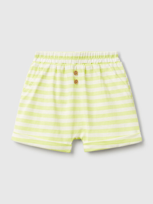 Gestreifte Shorts mit Bündchen Newborn