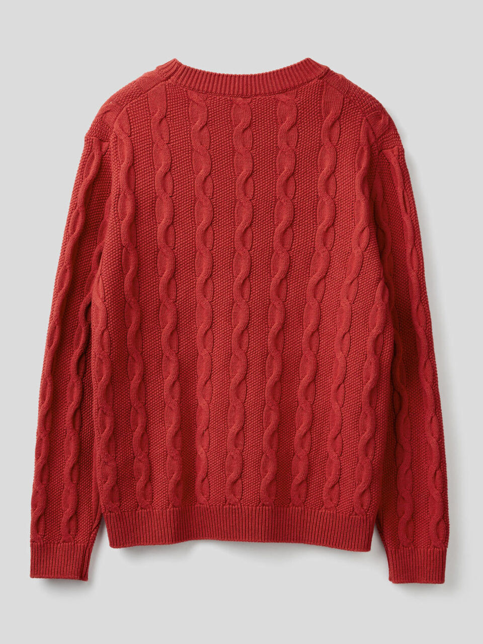 Pullover mit Rundausschnitt und Flechtmuster image number 2