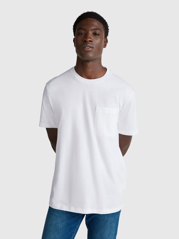Baumwoll-T-Shirt mit Tasche Herren