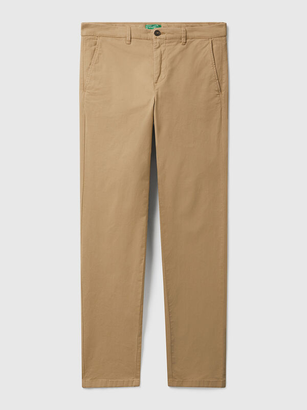 Slim Fit Chinos aus Baumwolle Slim Fit Chinos aus Baumwolle Herren