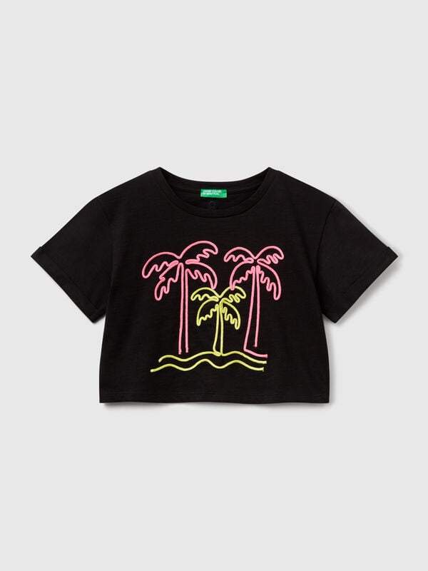 T-Shirt mit Stickerei Mädchen
