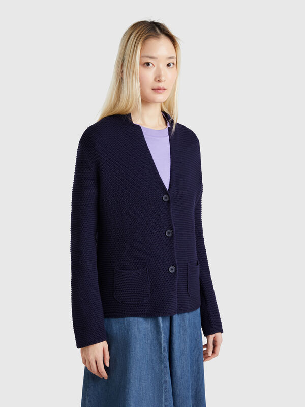 Strickjacke aus 100 % Baumwolle Damen