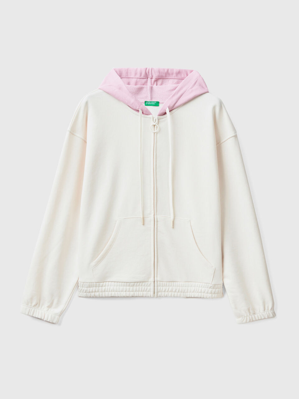 Sweatshirt mit Kapuze in einer Kontrastfarbe image number 1