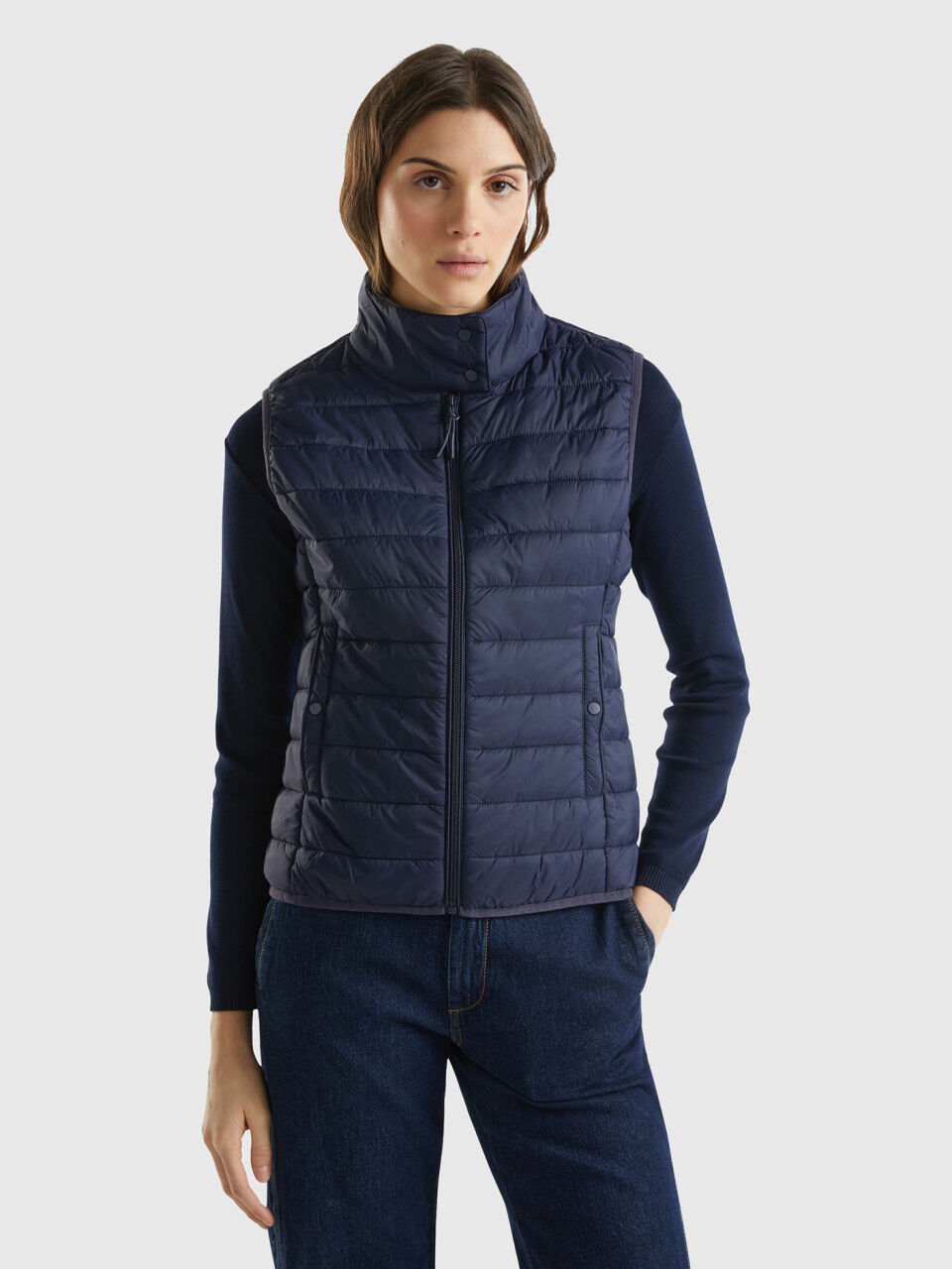 Benetton daunenjacke blau clearance