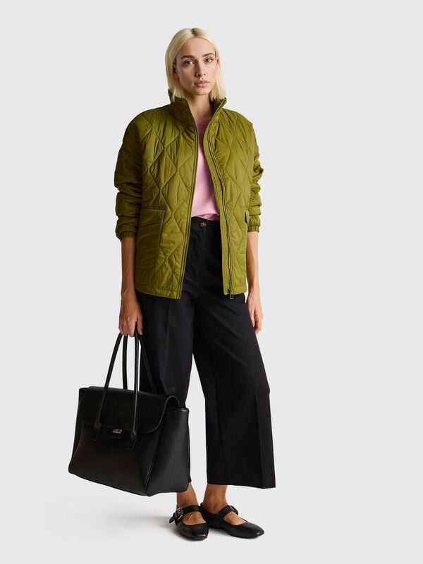 Gesteppte Nylonjacke Damen