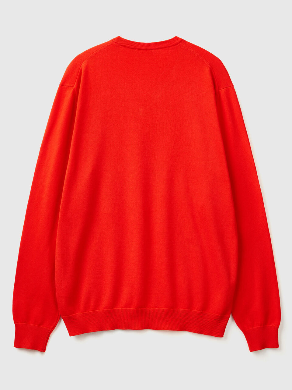 Pulli aus reiner Baumwolle mit V-Ausschnitt image number 2