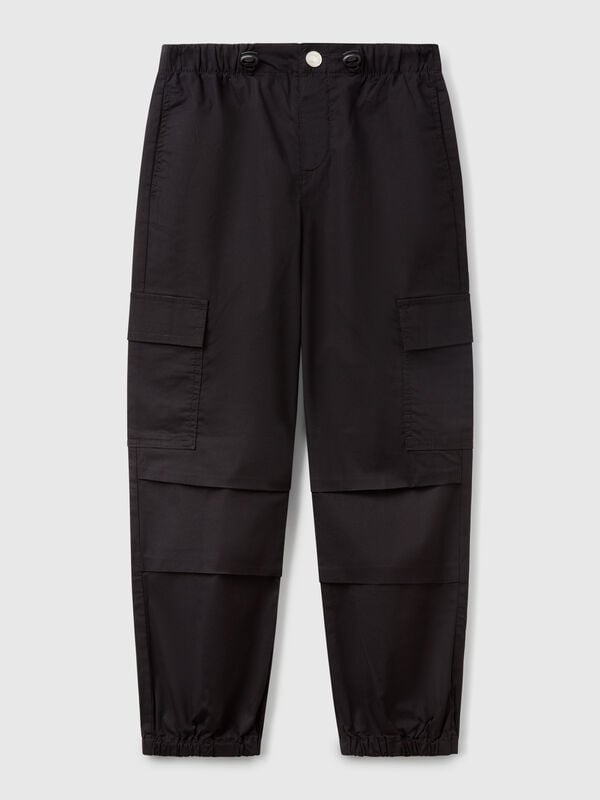 Cargohose aus Stretch-Baumwolle Mädchen