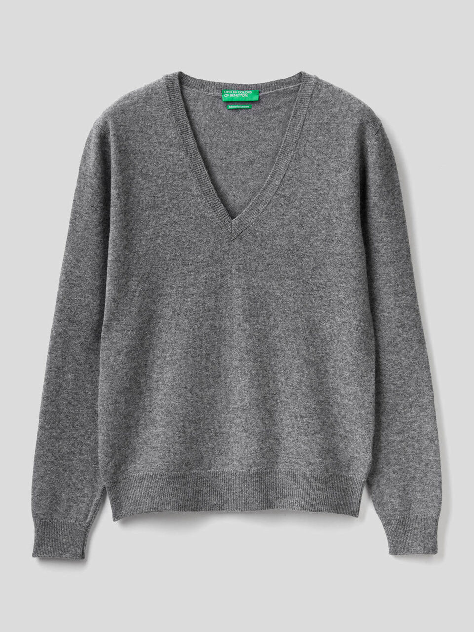 Pullover aus reiner Schurwolle mit V-Ausschnitt image number 1