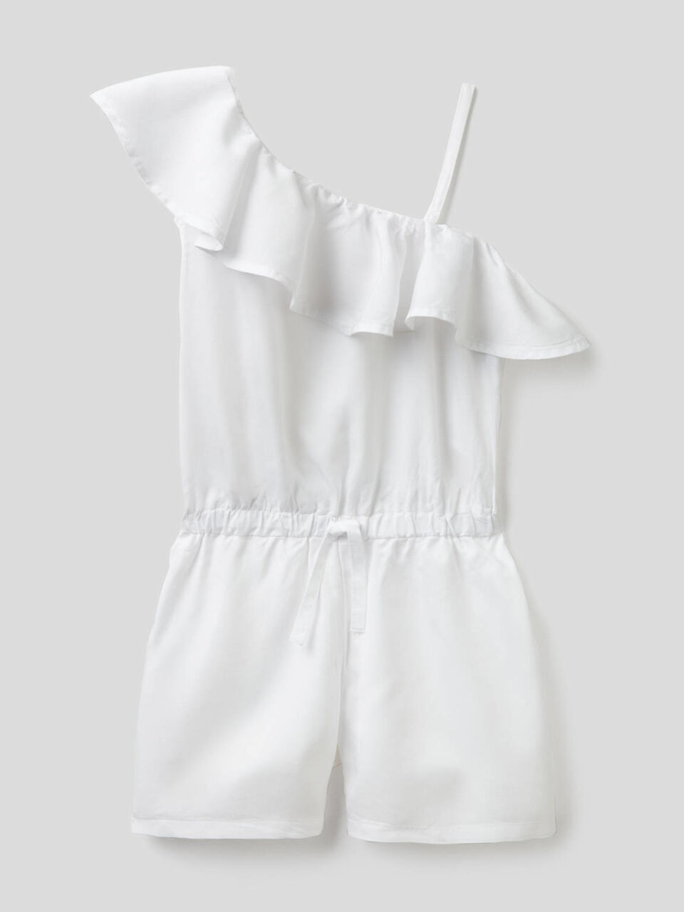 Kurzer Jumpsuit mit Volant-Rüsche image number 1