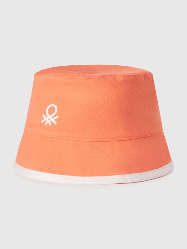 Wendehut mit Blumendruck Jungen