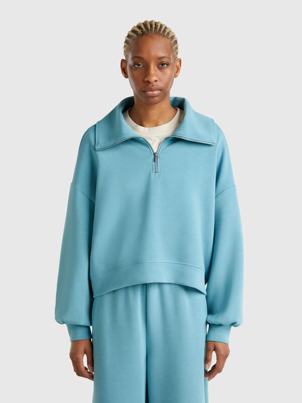 Sweatshirt mit Reißverschluss Damen