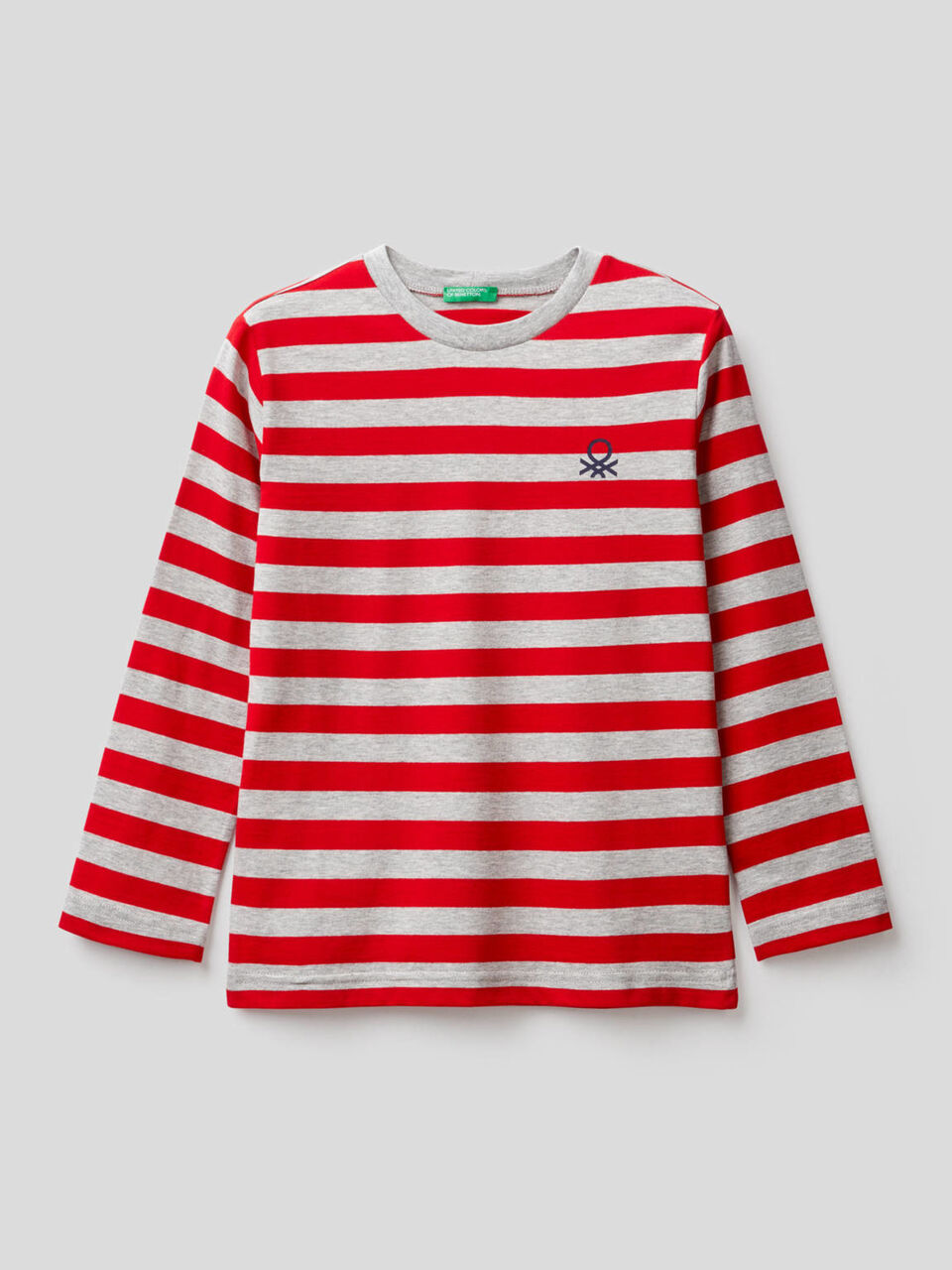 T-Shirt aus 100% Baumwolle mit Streifen image number 1