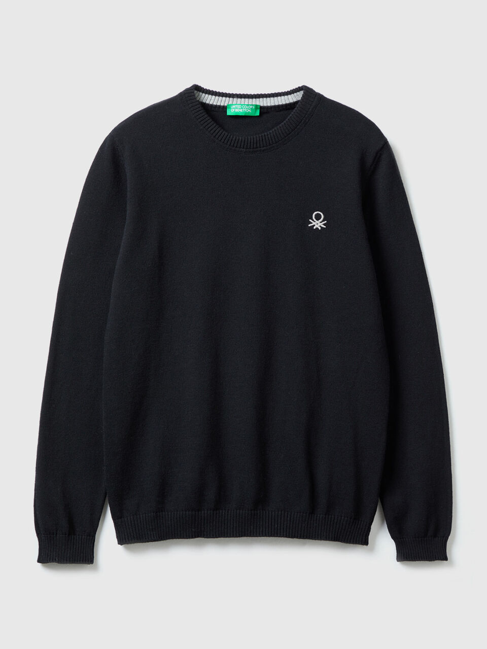 Pullover aus reiner Baumwolle mit Logo image number 1
