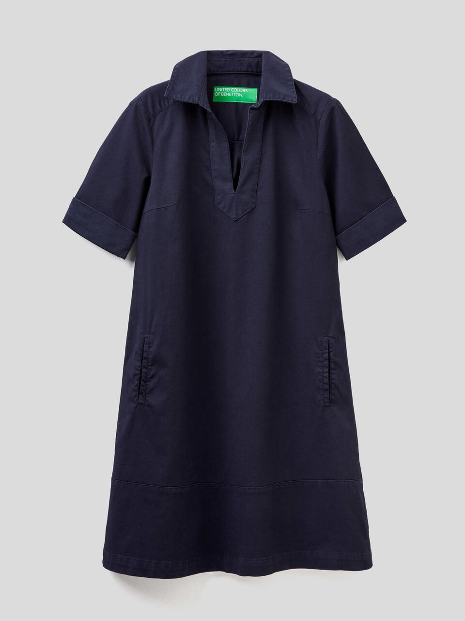 Ausgestelltes Kleid aus stretchiger Baumwolle image number null