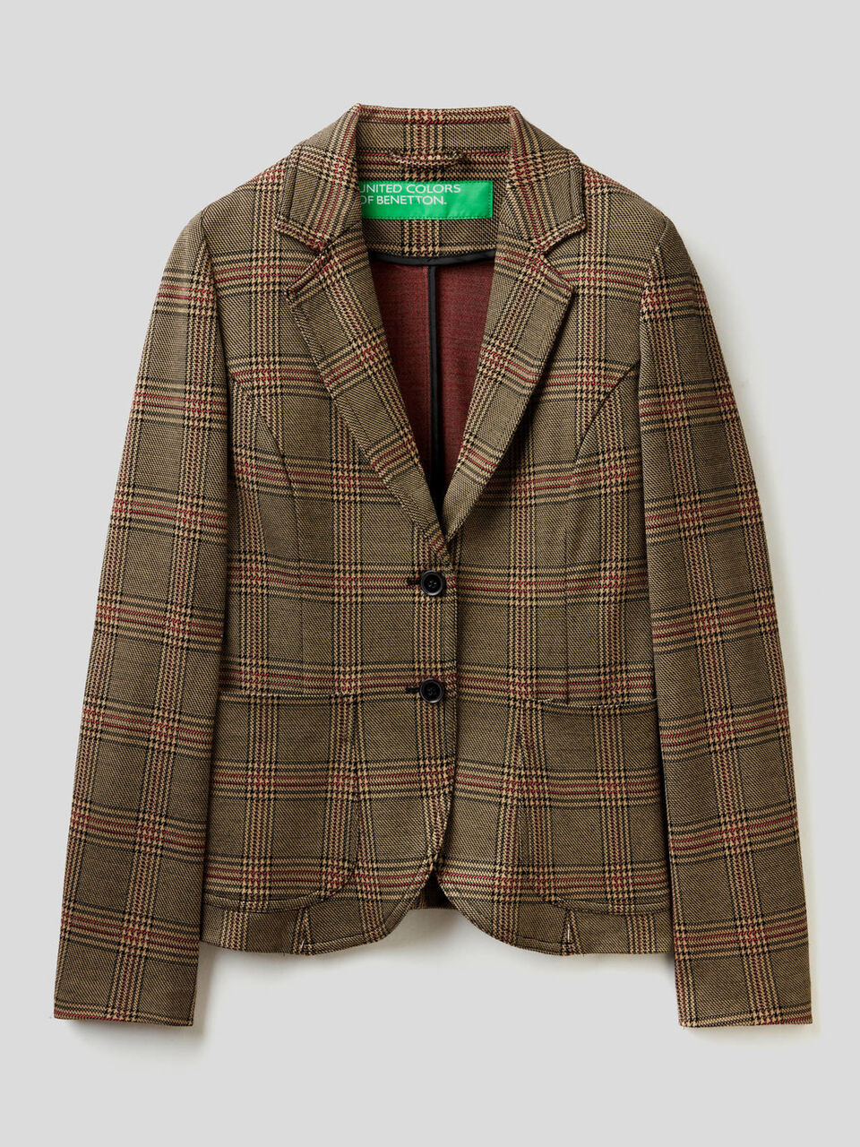 Ungefütterter Blazer mit Muster image number 1