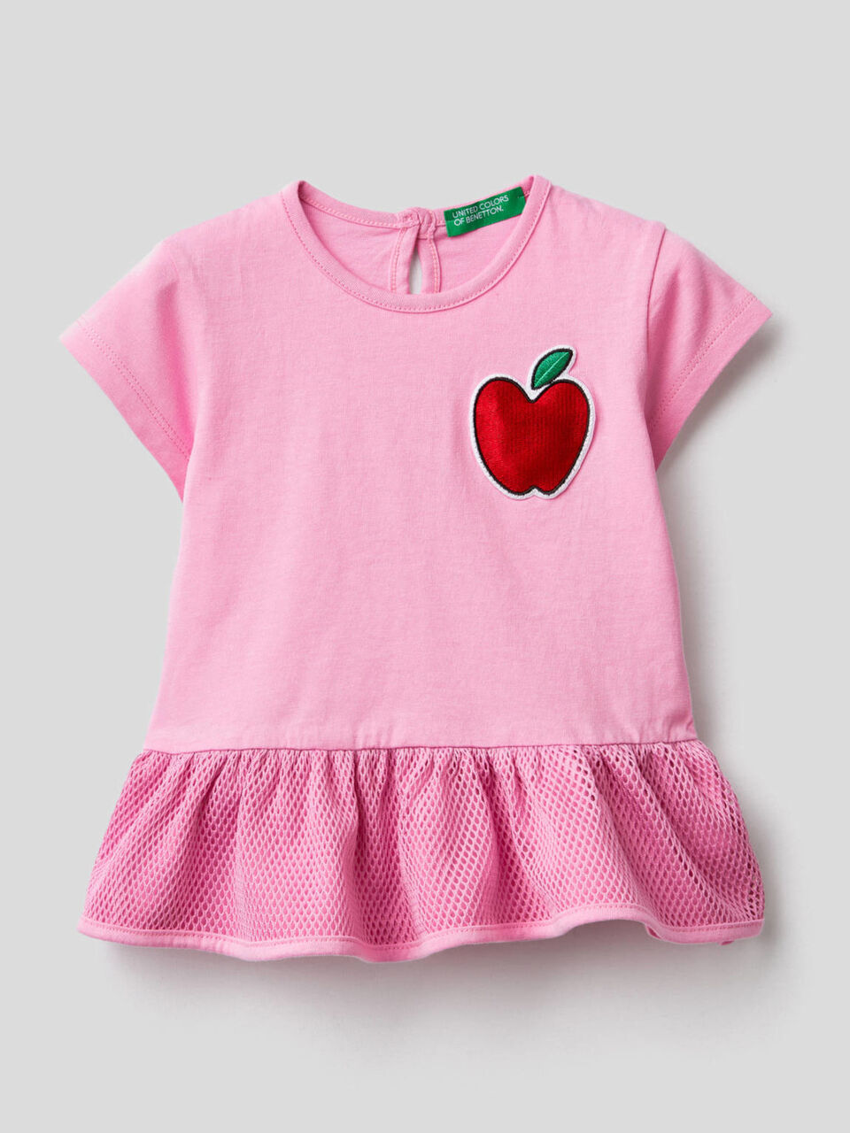 T-Shirt mit Rüsche und Klang-Aufnäher image number 1