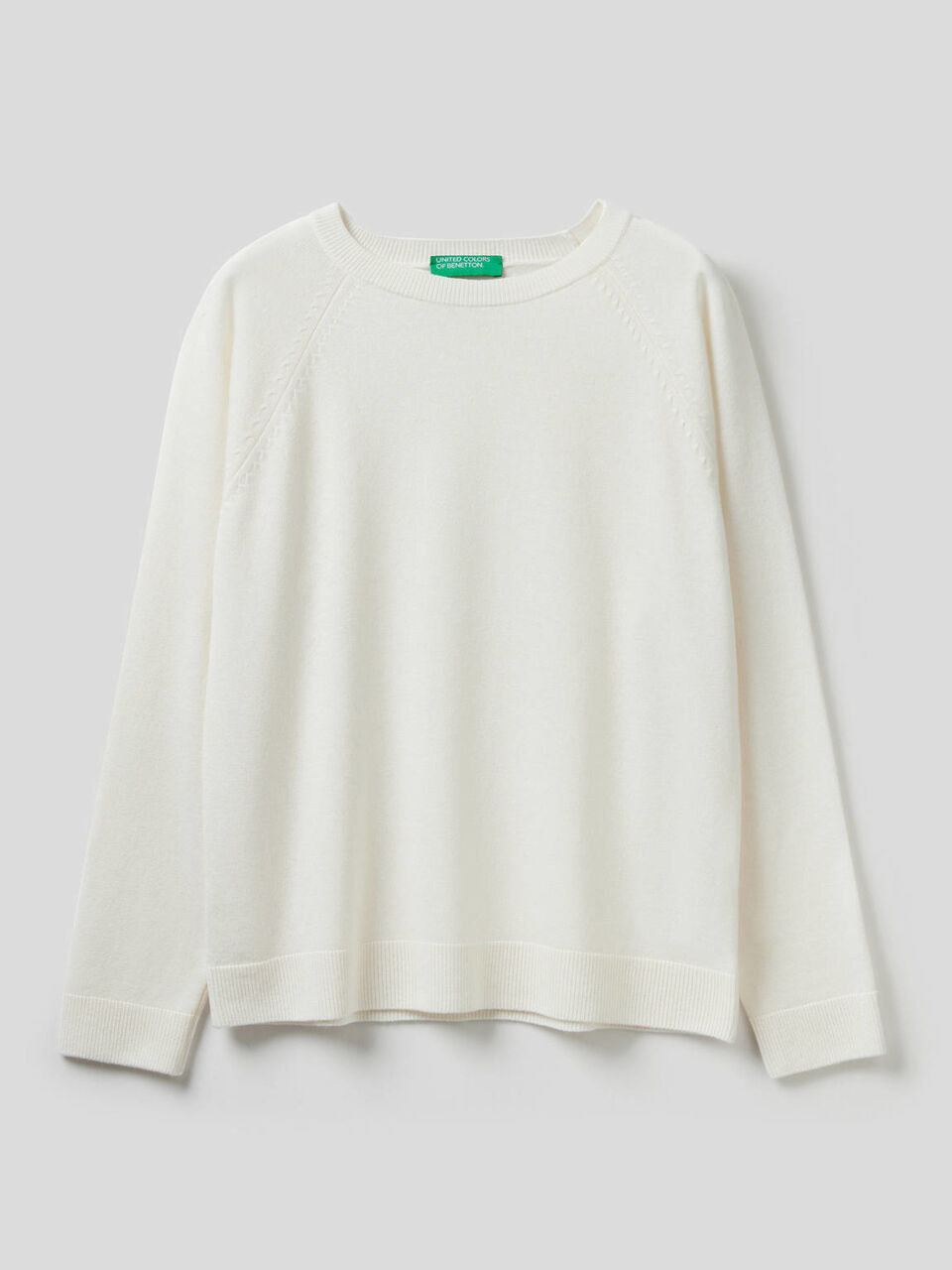 Pullover mit Rundausschnitt in einer Mischung aus Wolle und Cashmere image number 1
