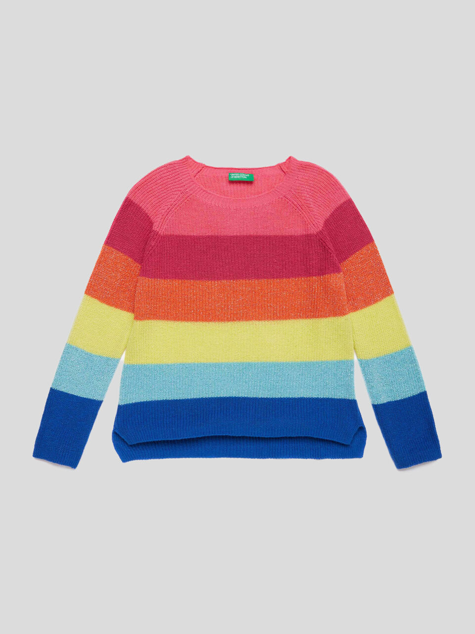 Gestreifter Pullover mit Lurex image number 1