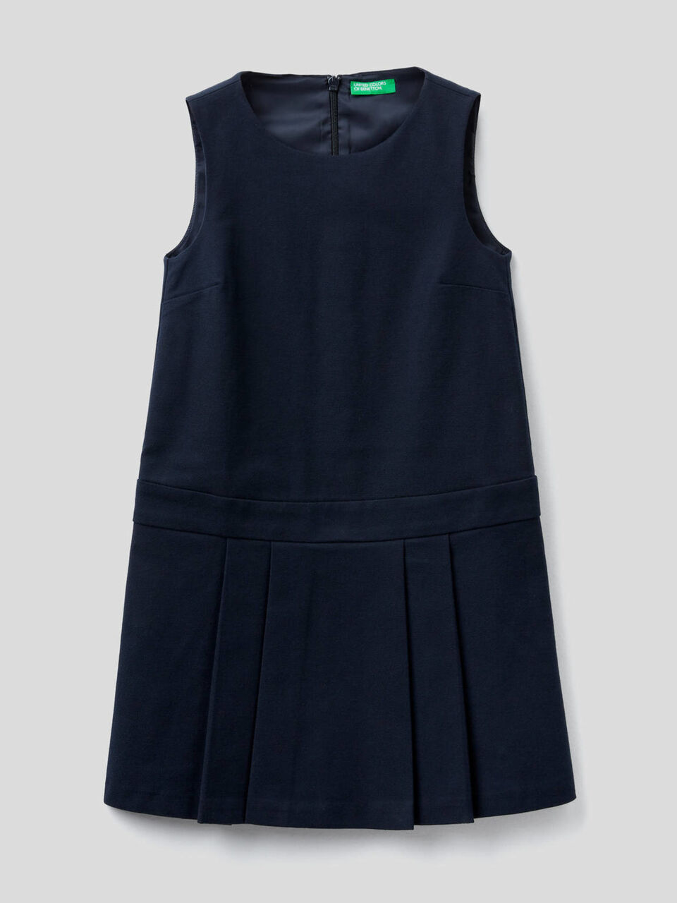 Ärmelloses Kleid aus stretchigem Flanell image number 1