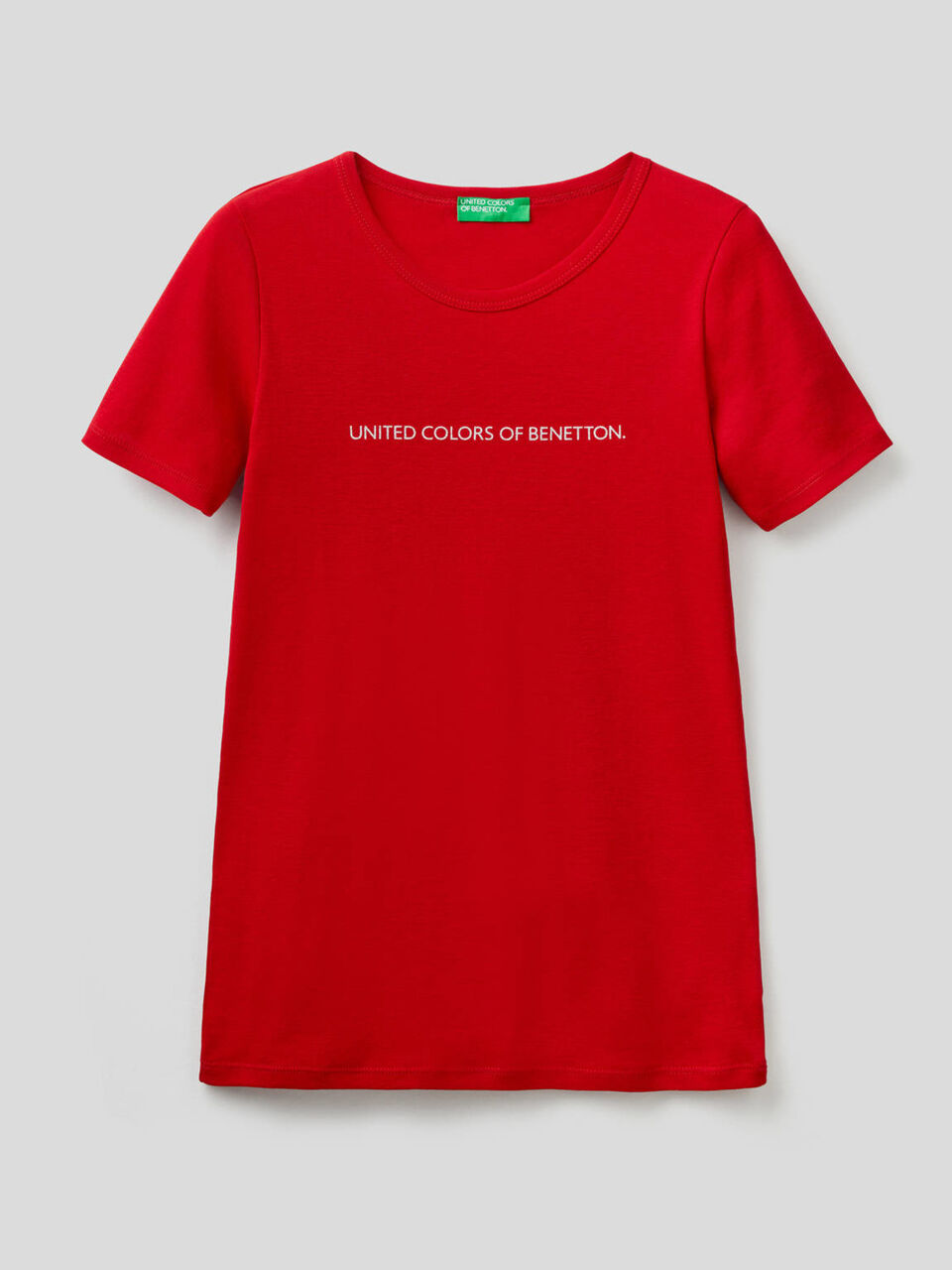 T-Shirt aus 100% Baumwolle mit glitzerndem Logoprint image number 1