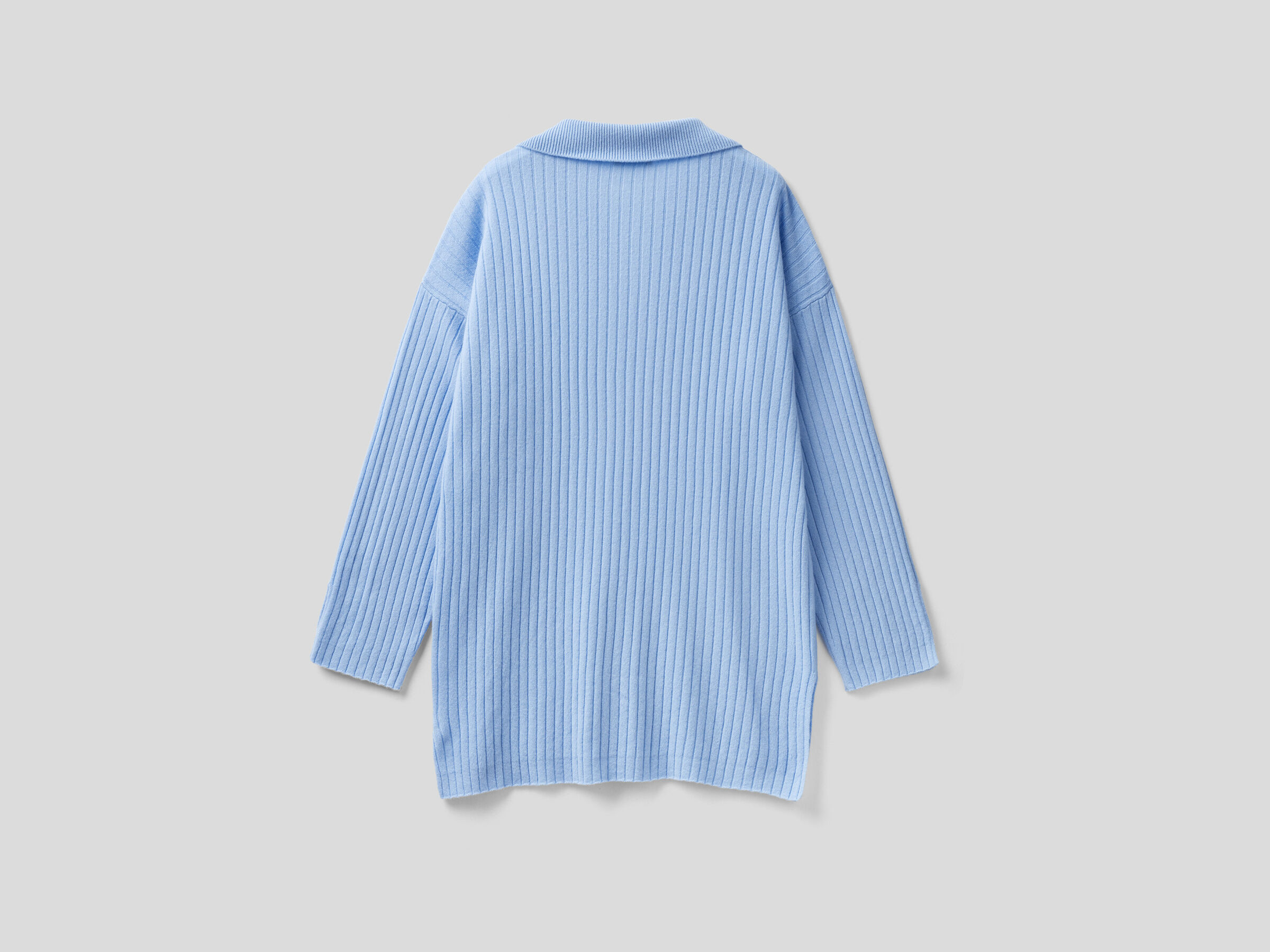 Pullover im Polo-Stil mit Rippenmuster image number 5