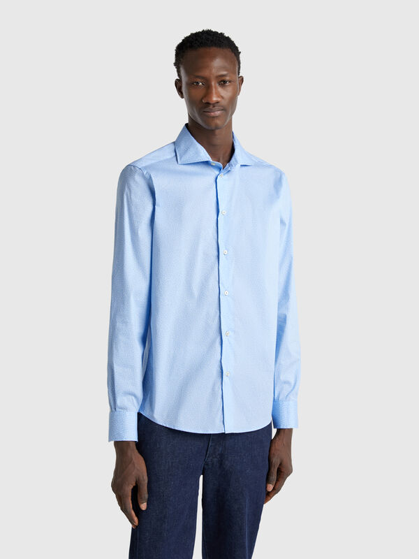 Slim-Fit-Hemd mit Muster Herren