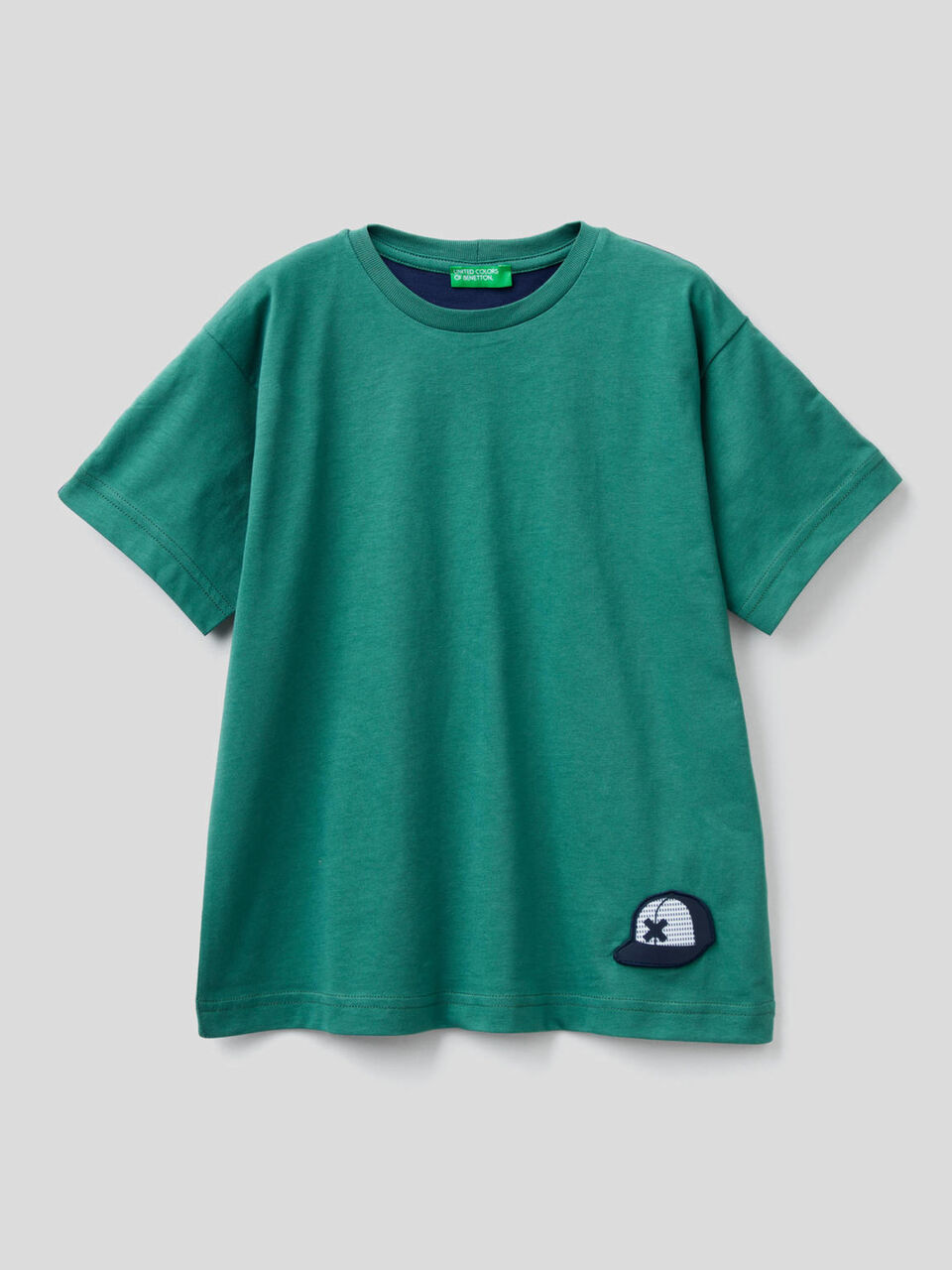 T-Shirt aus 100% Baumwolle mit Slogan image number 1