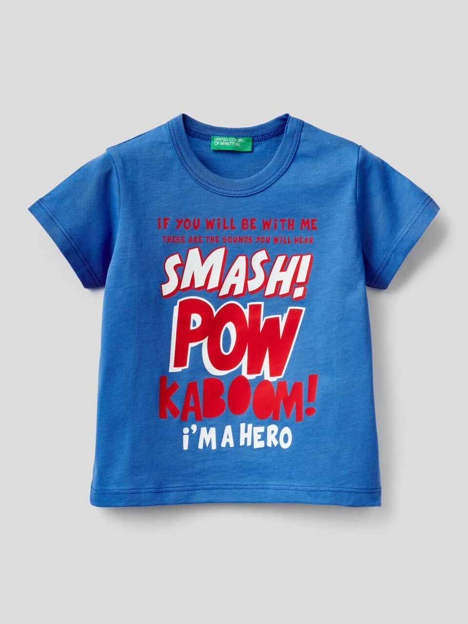 T-Shirt aus 100% Baumwolle mit Maxi-Print image number 1