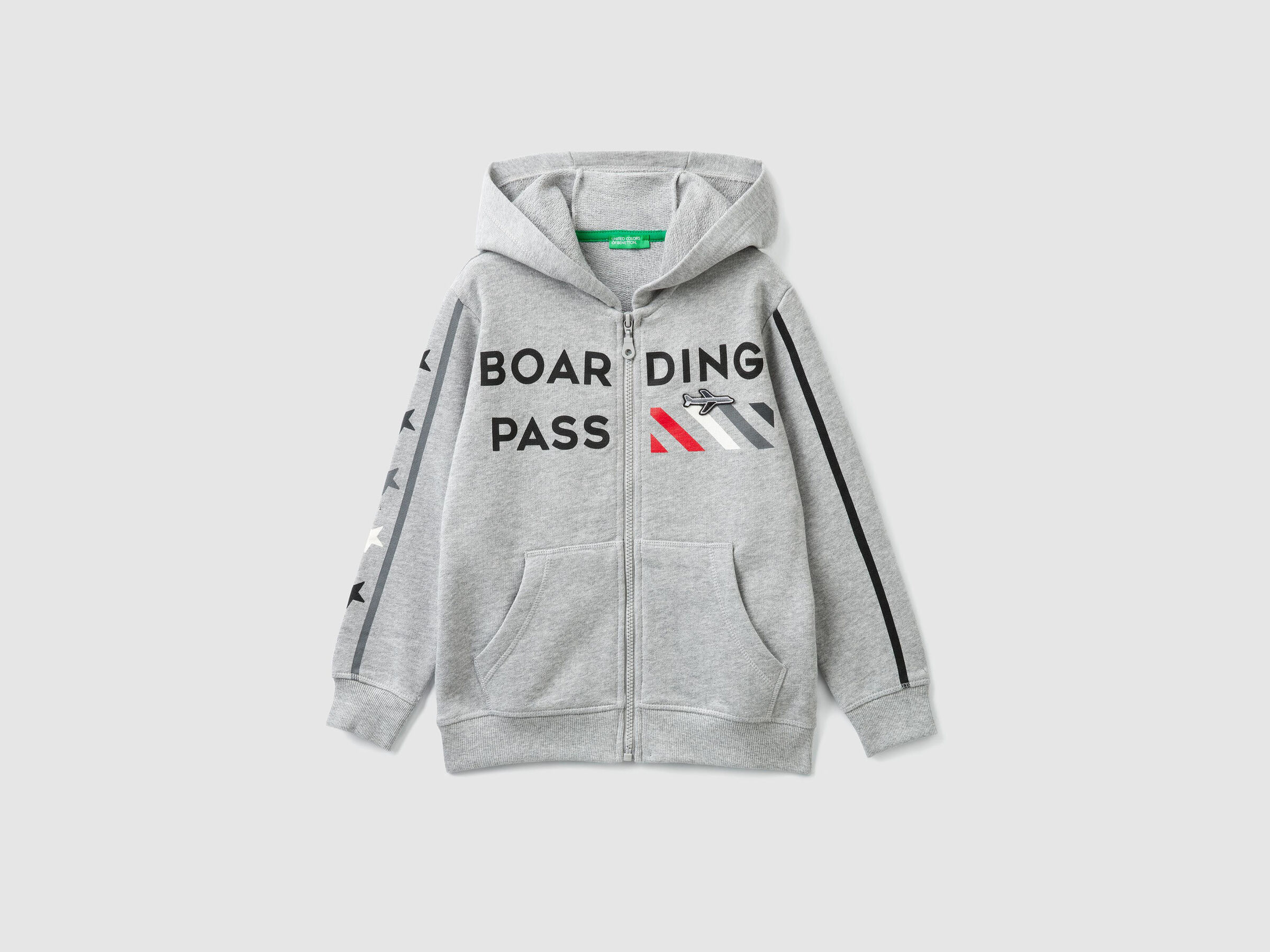 Sweatshirt mit Reißverschluss und Print image number null