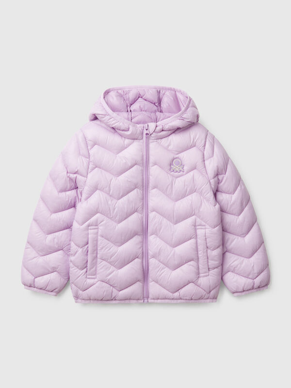 Wattierte Jacke mit Kapuze Mädchen